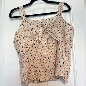 Madewell tie front tank